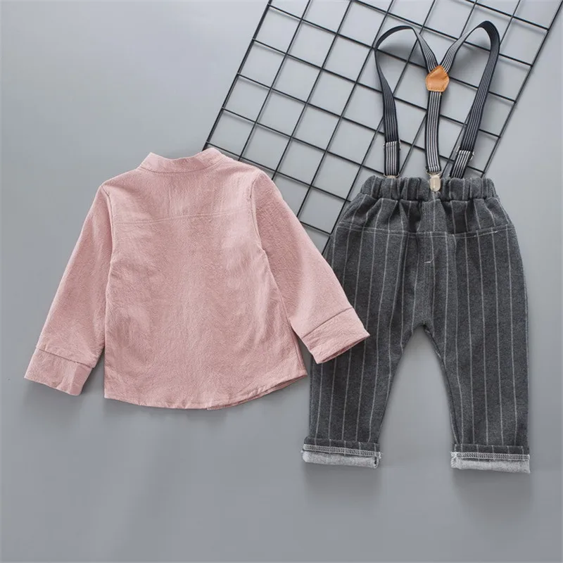 BibiCola spring kids boys clothing set Small children clothes shirt + bib small newborn Toddler baby suit | Детская одежда и обувь