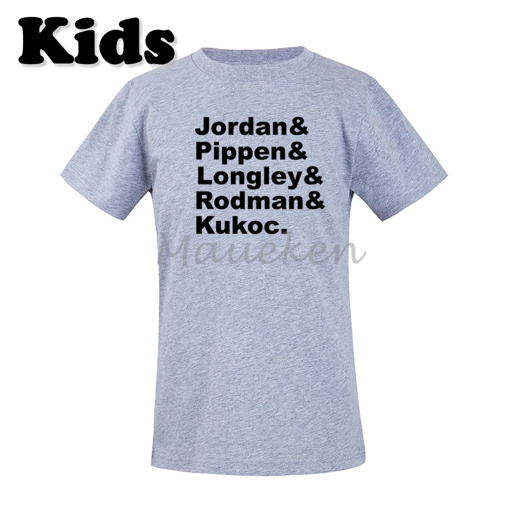 Детская футболка команда династии быков Классическая для мальчиков и девочек с