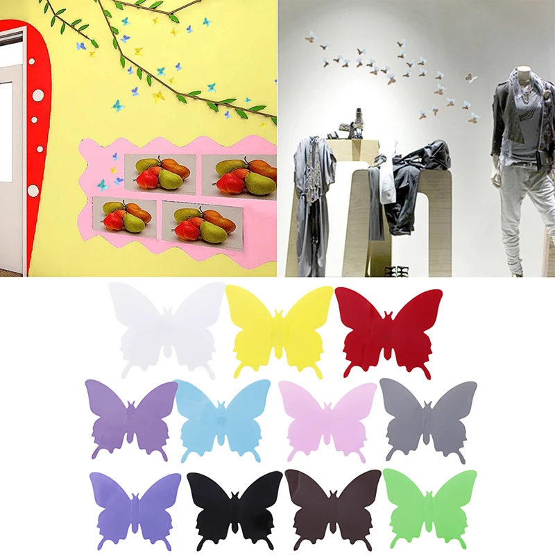 12Pcs Chic 3D Butterfly Decals Wall Sticker Butterflies Decor Art DIY Home | Дом и сад