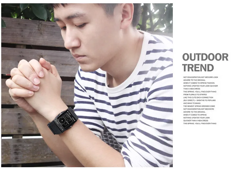 Крутые, светодиодный, цифровые и аналоговые, мужские спортивные часы с квадратным циферблатом, лидер продаж, OTS, водонепроницаемые, для мальчиков и девочек, спортивные, подарок, Reloj Hombre