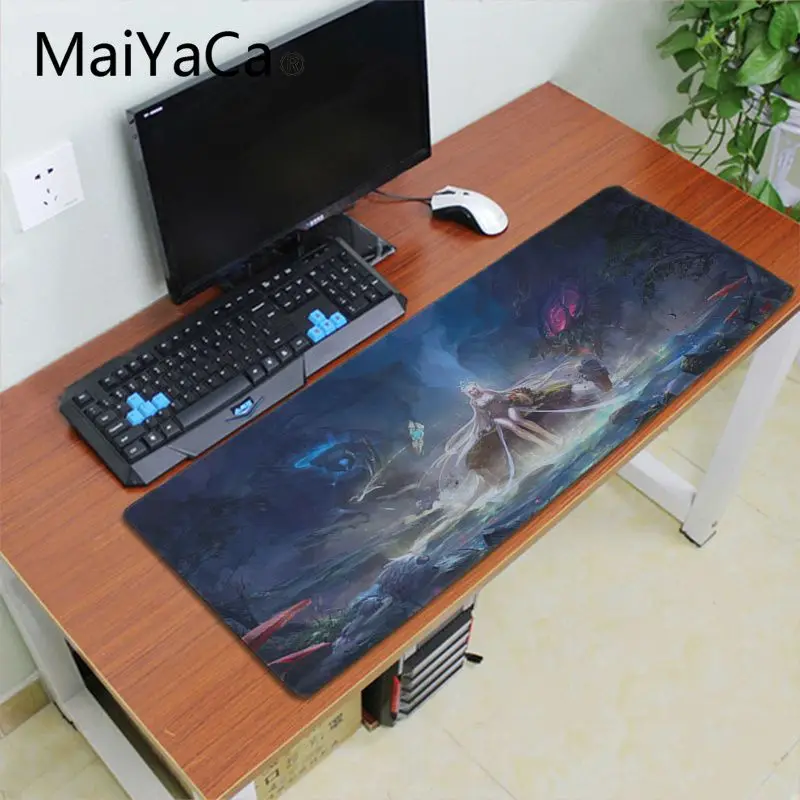 Lock Edge 30x60cm Maiyaca Звездная защитница Анна красивый коврик для мышки в стиле аниме игровой коврик для мыши геймер игровой коврик для мышки с Аниме Коврик для мыши скоростная версия - Цвет: Lock Edge 30x60cm