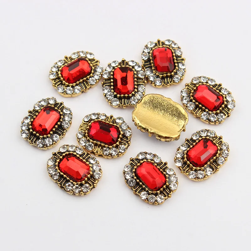 Горячая Распродажа Ретро металлическая Re восьмиугольная 10x12 мм 3D дизайн ногтей