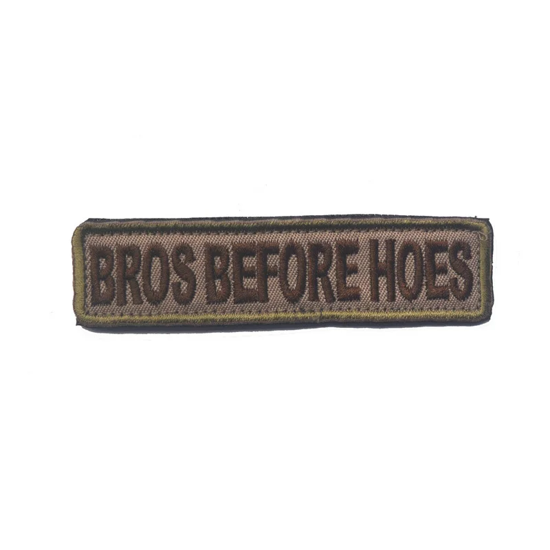 BROS BEFORE HOES тактический боевой патч 10*2 9 см Забавный и потрясающий вышитый