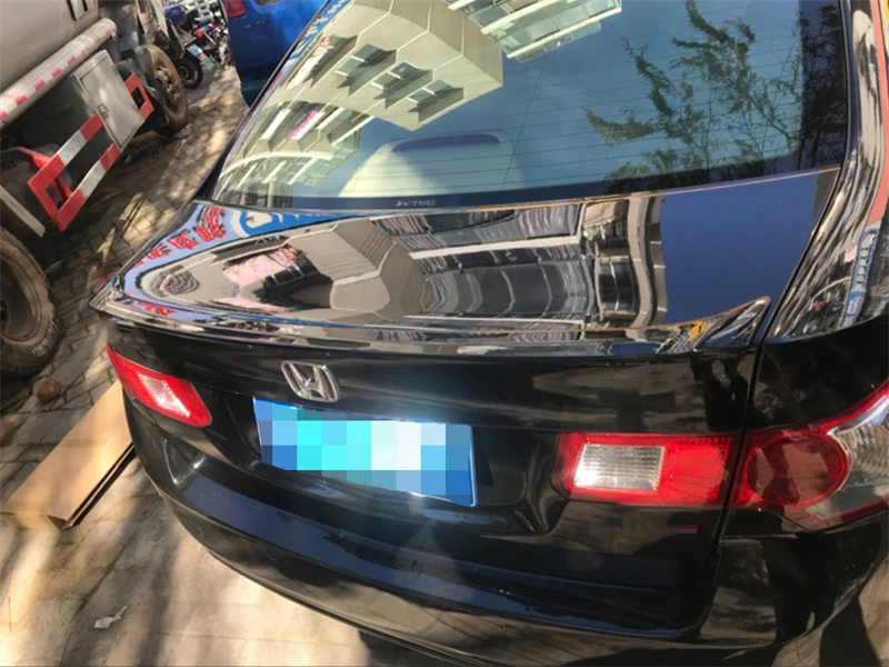 Используется для Honda accord евро mk8 спойлер 2009-2013 года настоящий углерод волокно ABS материал заднего крыла автомобиля аксессуары автомобиля рефитт