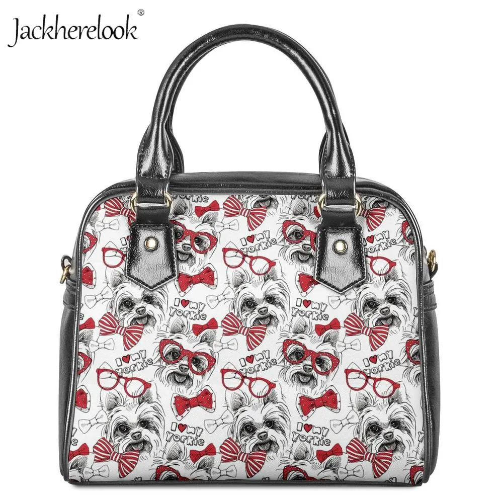 Jackherelook женская сумка через плечо с принтом собаки сумки мессенджеры из