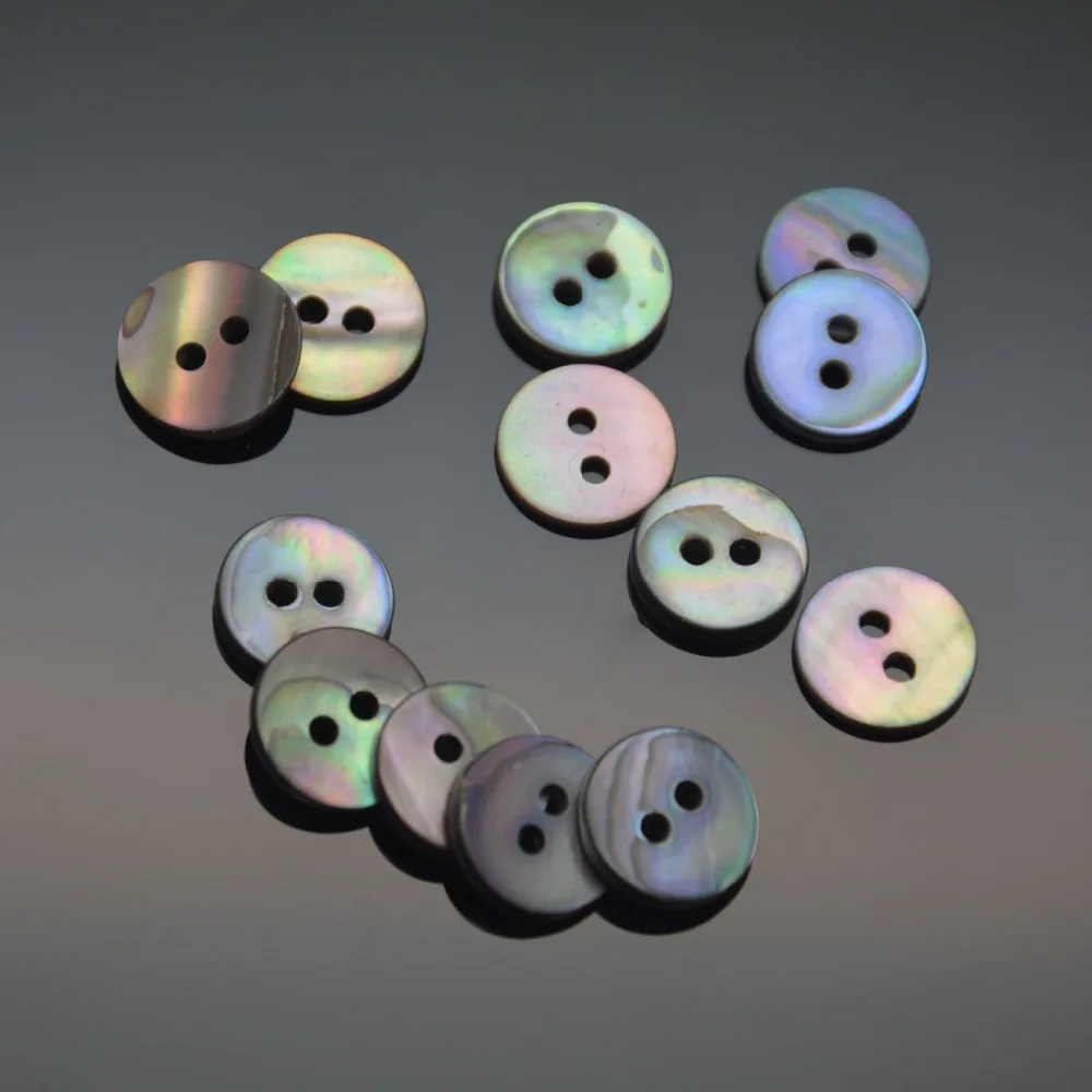 Пуговица-ракушка 10 мм натуральный оболочка реки 50 шт./упак. Китай пуговицы оптом