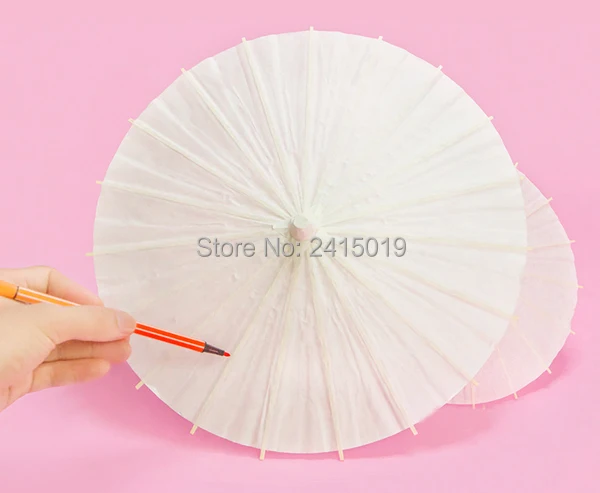 Пустые неокрашенные китайские традиционные ремесленные масляные бумажные зонты