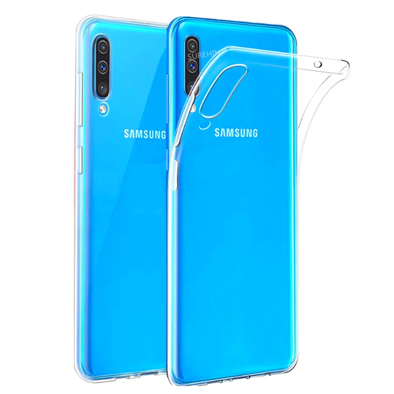 Clear SUREHIN чехол для samsung galaxy A70 A60 A50 A40 A30 A20E A10 S10e S9 S8 плюс из ТПУ, прозрачный, мягкий силиконовый чехол Крышка - Цвет: Clear