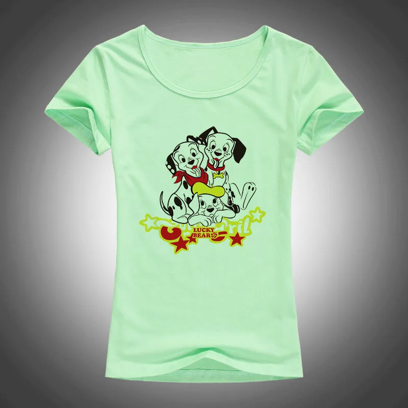 Новинка 2017 модная летняя футболка с коротким рукавом женские топы lucky bear принтом