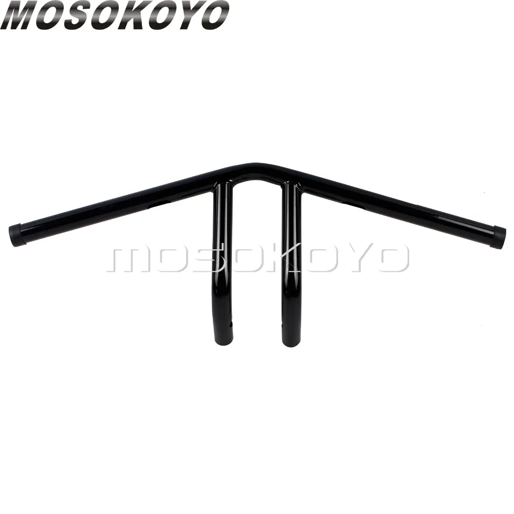 Мотоциклетный глянцевый Black 1 "Руль 25 мм 6" Rise T Bar для Harley Cafe Racer Chopper Bobber XS650