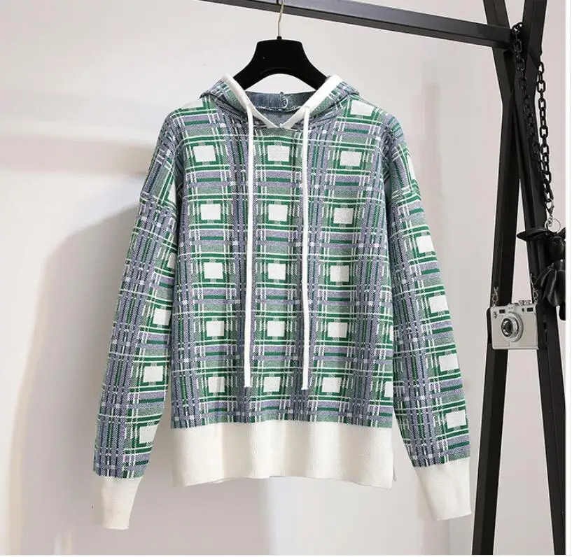 HAMALIEL/Новые осенне-зимние женские юбочные костюмы хит цвета вязаный свитер в