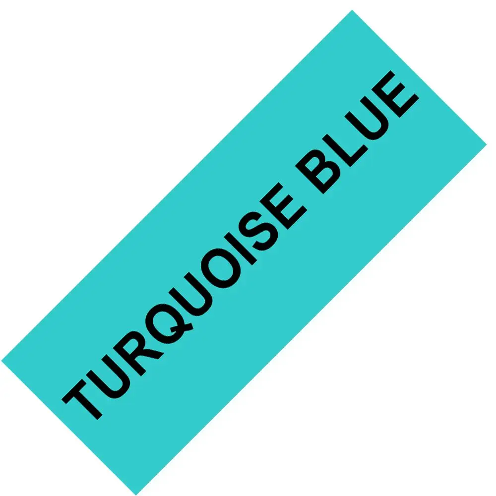 Black Turquoise Blue Fimax 31 цвет TZe231 совместимый для Brother P-touch принтер tze лента Tze-231 Tz-231 tze231 12 мм P touch Label Maker PTD-210 - Цвет: Black Turquoise Blue