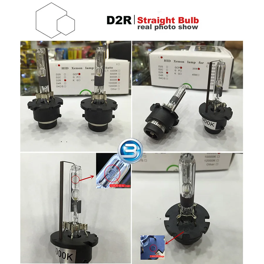 Cnlight Автомобильная HID лампа для фар D2S D2H D2R 35 Вт автомобильный Стайлинг ксеноновая