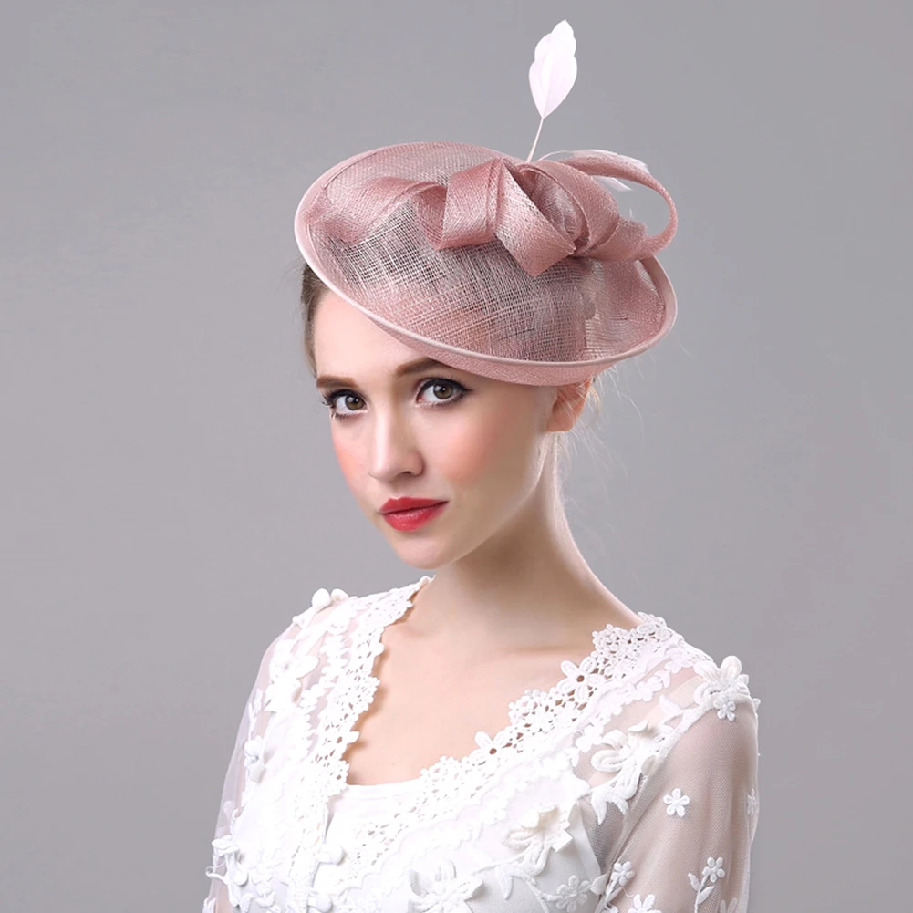 Женская элегантная Свадебная шляпка невесты в стиле ретро изысканная модная