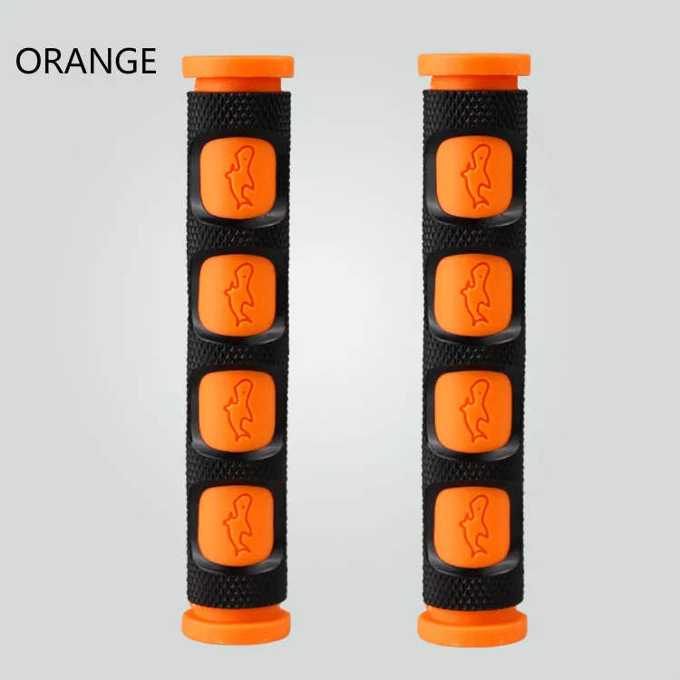 Оранжевый Motorcycle Accessories Universal Moto E-bike Scooter Handlebar Moto Horn Corner Handle Slip Rubber Sleeve Handle Brake Grips - Цвет: Оранжевый