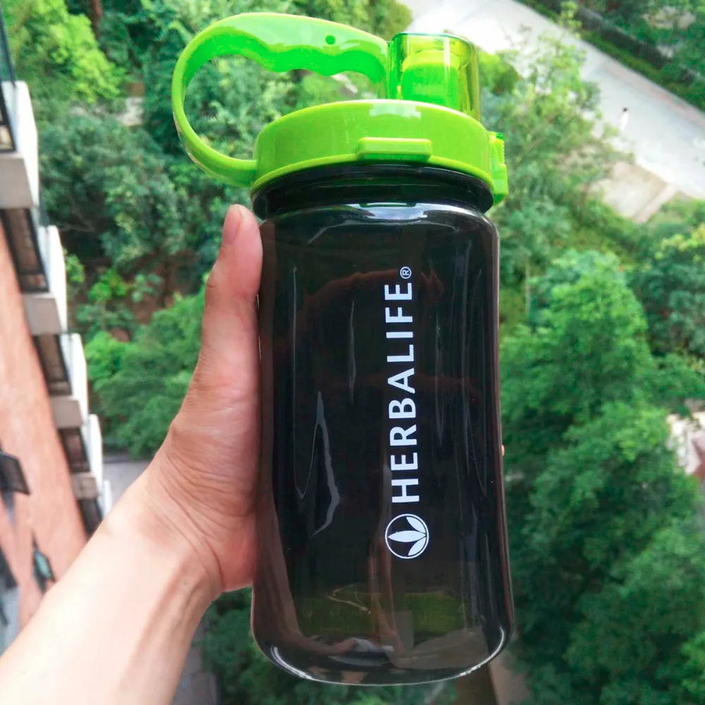 Черная большая бутылка для воды 1000 мл 2000 64 унций Модная Портативная Herbalife Nutrition