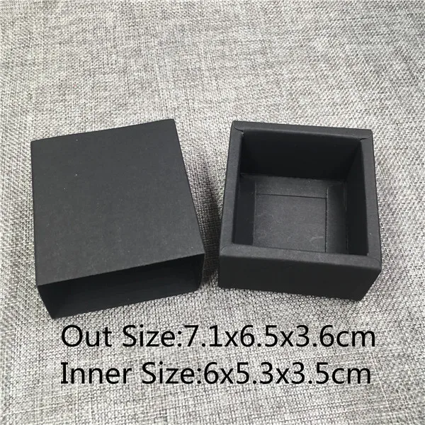 7.1x6.5x3.6cm 10 pcs various sizes of vintage kraft paper drawers a variety of patterns design wedding candy / chocolate / cookie box - Цвет: 7.1x6.5x3.6cm
