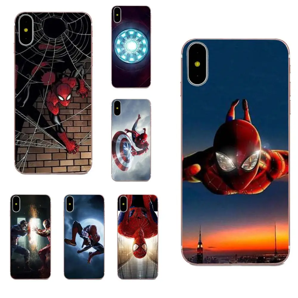 Защитный чехол из ТПУ для Xiaomi Redmi Note 2 3 3S 4 4A 4X 5 5A 6 6A Pro Plus Marvel Captain Spider|Чехлы-накладки|