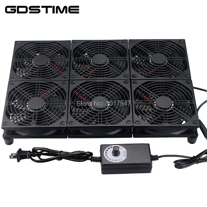 

Волоконный модем ТВ телеприставка маршрутизатор 120 мм высокоскоростной тихий 6 вентиляторов база ноутбук кулер стенд кронштейн радиатора для NETGEAR R8500