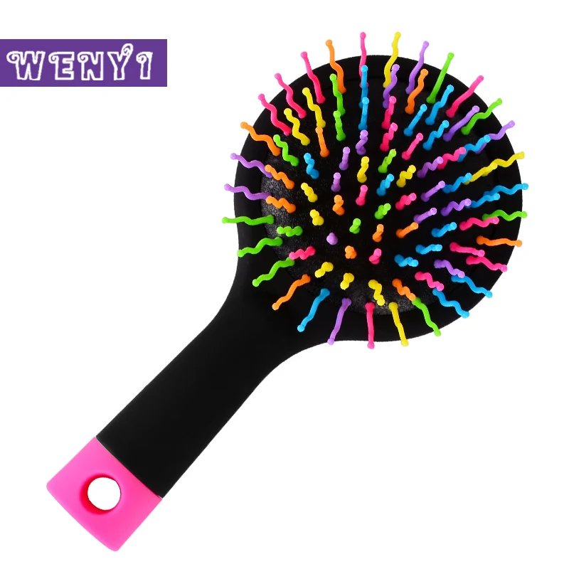 1 шт. Антистатическая расческа для волос с зеркалом|rainbow volume|comb brushstyling tools |