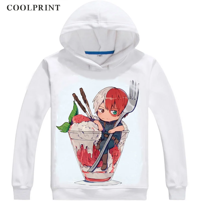 Толстовка Todoroki Shouto мужская с капюшоном худи боку моя геройская академия уличная