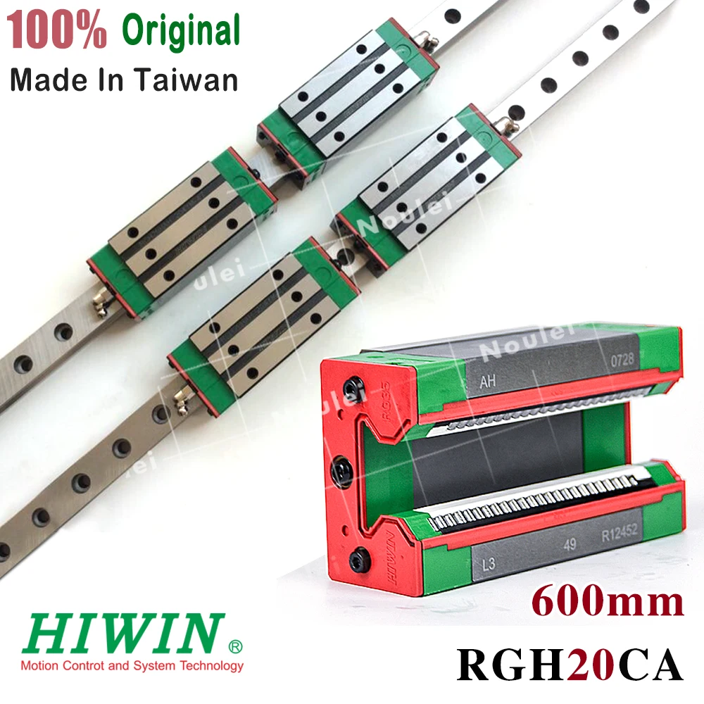 HIWIN RGH RGW 600 мм 2 шт. линейные направляющие с 4 RGW20CA Каретный блок RGH20CA|Линейные