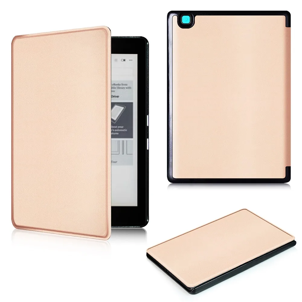 Для Kobo Aura Edition 2, новинка, 6 дюймов, электронная книга, искусственная кожа, смарт-чехол, защитная подставка, чехол-книжка+ Защитная пленка+ стилус
