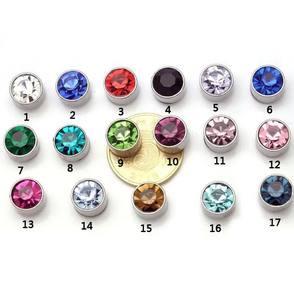 Серьги гвоздики из титановой стали унисекс 2 шт.|magnetic stud earrings|stud earringsaustrian crystal earrings