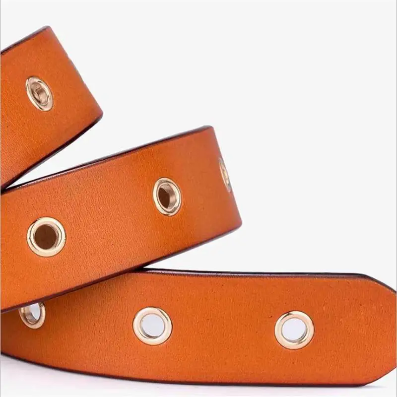 Ремень женский из натуральной кожи в стиле панк|Женские ремни| |