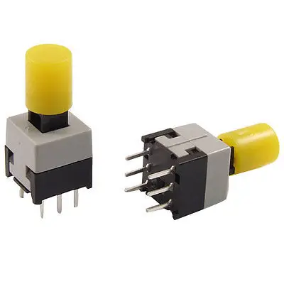 

10 Pcs 6 Pin Panel PCB Momentary Push Button Tactile Tact Switch 8 x 8mm x 18mm