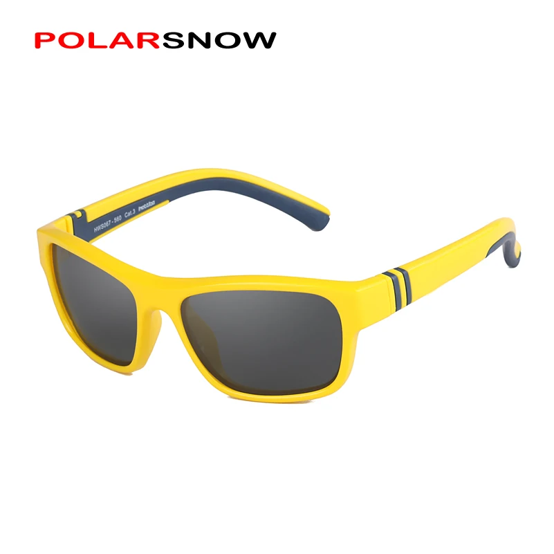 POLARSNOW дети мальчики девочки поляризованные солнцезащитные очки Небьющиеся TR90 рамка детские солнцезащитные очки UV400 очки