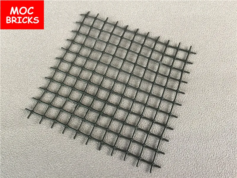 50 шт./лот MOC кирпичи Сделай Сам черный мягкий охотничий дурак 10x10 сетчатая ловушка