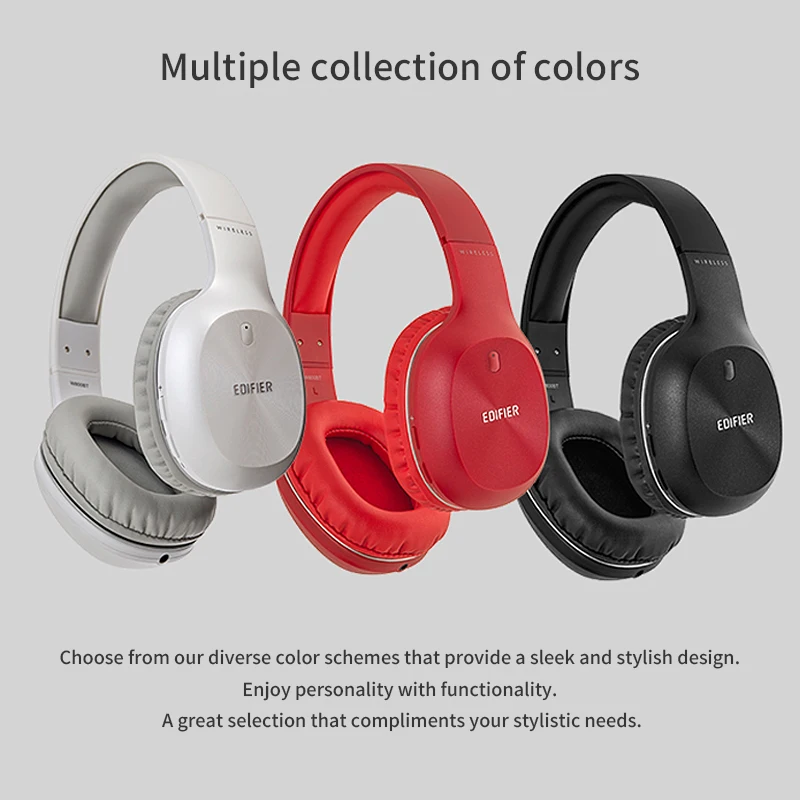 Беспроводные bluetooth-наушники EDIFIER W800BT на ухо обеспечивают легкий комфорт и до 35 часов воспроизведения