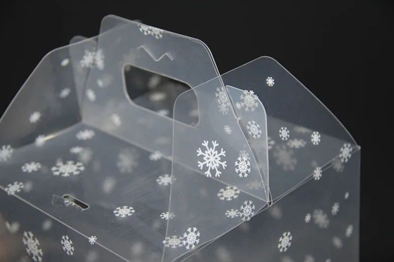 Прозрачная упаковочная коробка для шоколадного домика 100 шт. 15*15*18 см торта