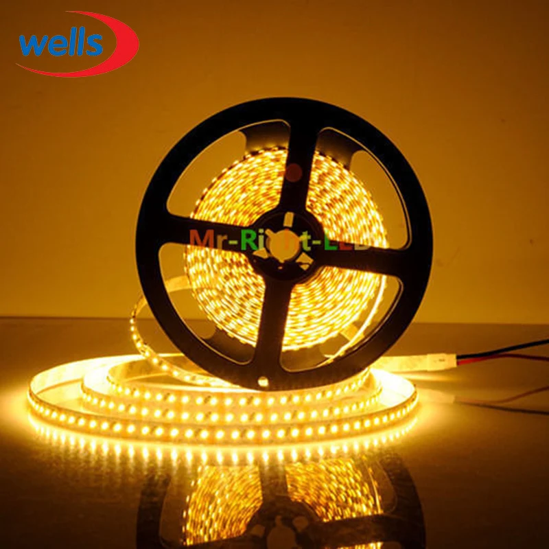 Фото Суперъяркая Светодиодная лента высокой яркости HQ 5 м 5 мм 3014 SMD 120led s/M Белый/теплый белый/красный/синий/зеленый/желтый, 12 В постоянного тока, светодиодный водонепроницаемая №4