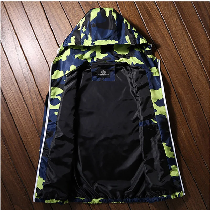 Светоотражающая куртка 2020 весна лето мужская с капюшоном модная камуфляжная