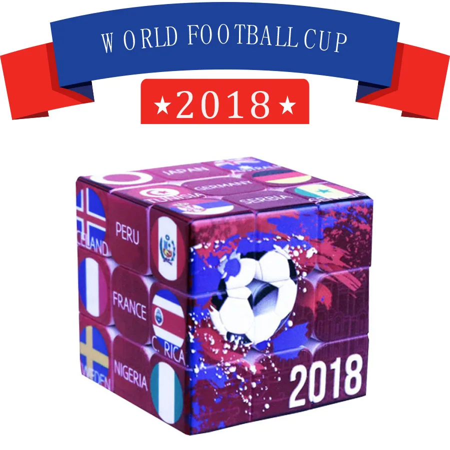 2019 YUXIN Magic Cube World Cup 3x3x3 русский Commemora 56 мм головоломка на скорость куб игрушки для