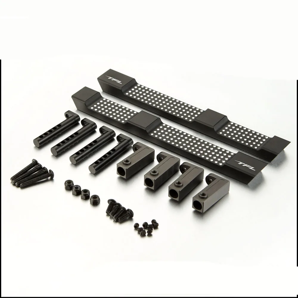 

1PC CNC Anti-collision Pedal 142*16*8.5mm Aluminum Side Pedals for Axial SCX10/SCX10II/T10PRO/T11 RC Cars Upgrade Parts