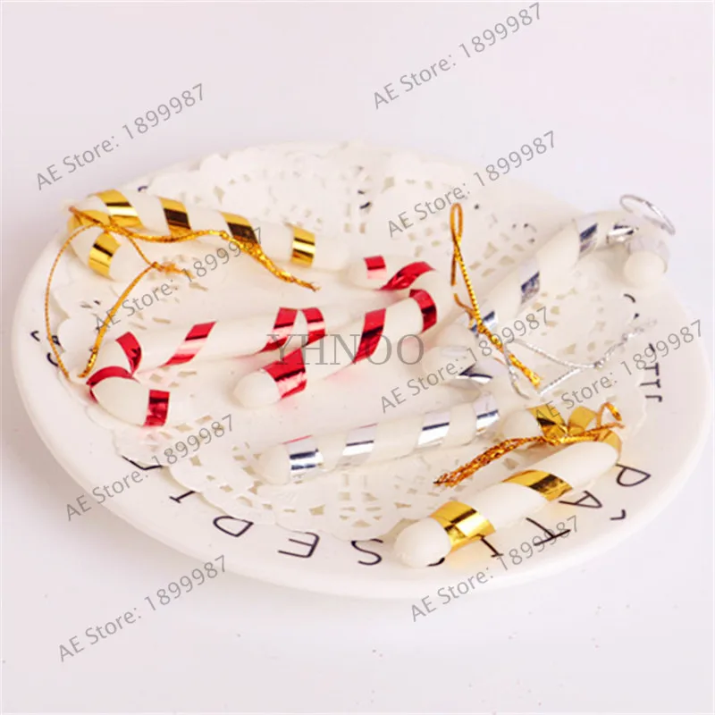 Карамельной трости для украшения праздника вечерние Xmas Tree Висячие Новогодние 1