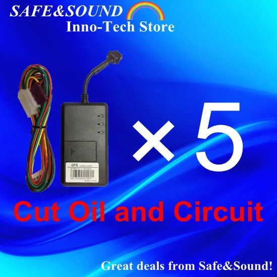 Оптовая продажа! 5 шт./лот Гарантированный 100% 4-полосный автомобильный GPS-трекер