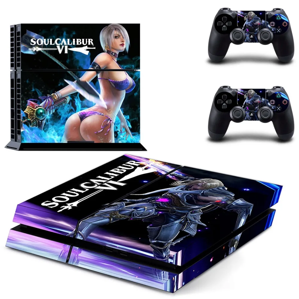 Виниловая наклейка Soulcalibur VI PS4 для Sony PlayStation 4 и 2 контроллера PS4|Наклейки| |