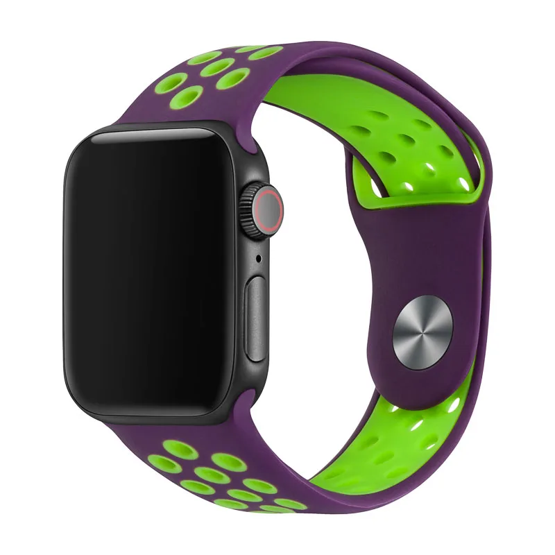 8 Спортивный ремешок для наручных часов Apple Watch 38 мм 40 мм 42 44 мм браслет для наручных часов Apple Watch, ремешок Ремешок для наручных часов iWatch серии 4/3/2/1 81010 - Цвет ремешка: 8
