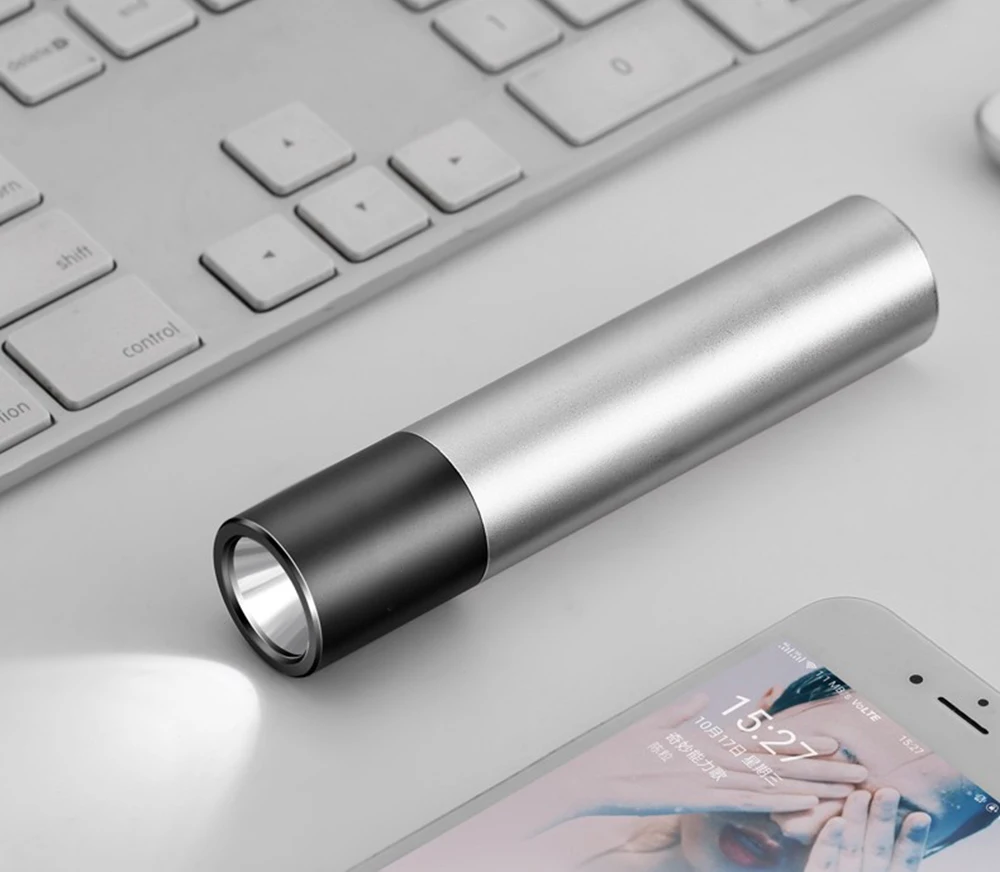 Перезаряжаемый USB мини светодиодный фонарик 3 режима освещения водонепроницаемый фонарь телескопический зум стильный портативный костюм для ночного освещения