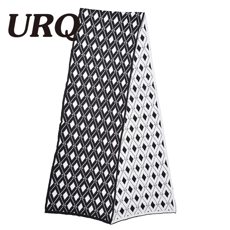 [URQ]HOT 2017 New Arrival Men Warm Scarves Winter Thick Scarfs Male Accessories Men's Knitted Snowflake A3A18942 | Аксессуары для