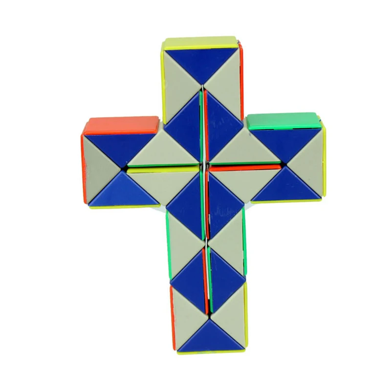 24 конструктора змея волшебный куб Твист Головоломка Скорость Волшебная линейка
