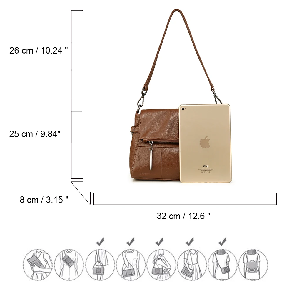 Женская сумка Bolsa Feminina из натуральной кожи, новинка, женская сумка-тоут с аутентичной кожей, высокое качество, сумки через плечо
