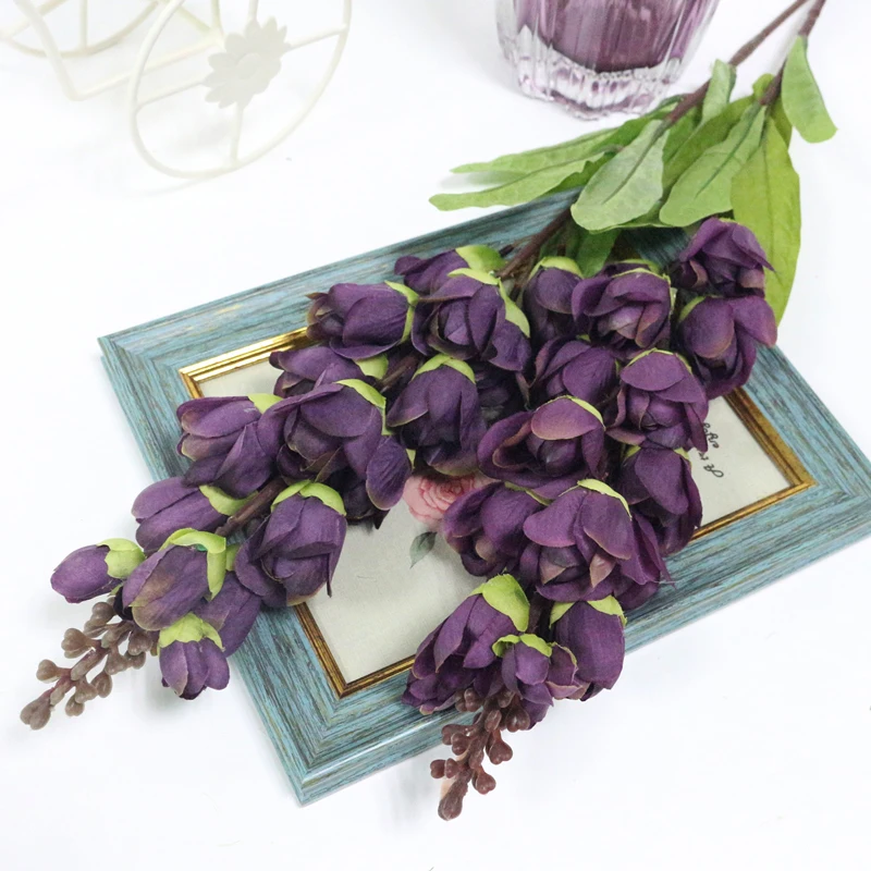 JAROWN Artificial Silk Fake Flower Simulation Lily Of The Valley Wedding Party Feast Decor Flowers Home Living Room Office Decor