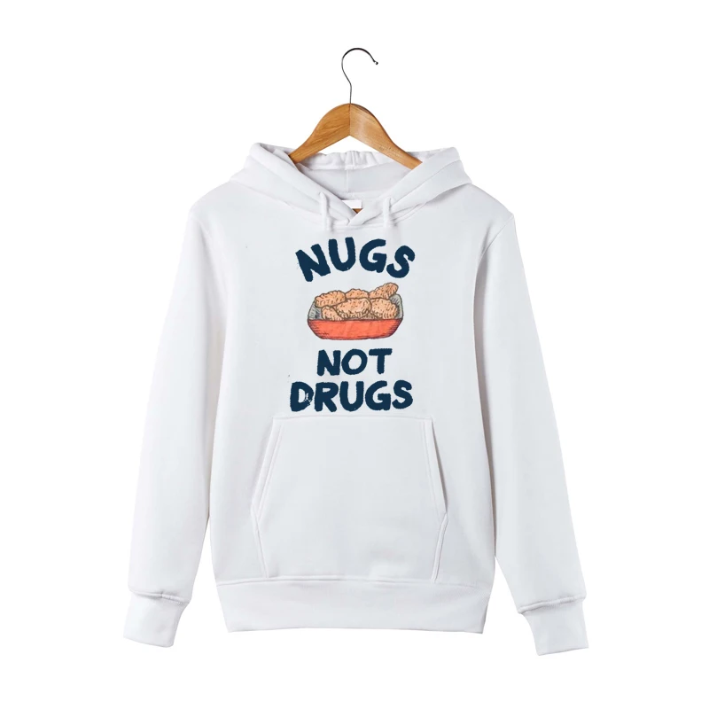 Фото Толстовка с капюшоном Nugs Not Drugs от Hippie Runner Женская одежда Толстовка с капюшоном Nugs Not Drugs от Hippie Runner Женская одежда