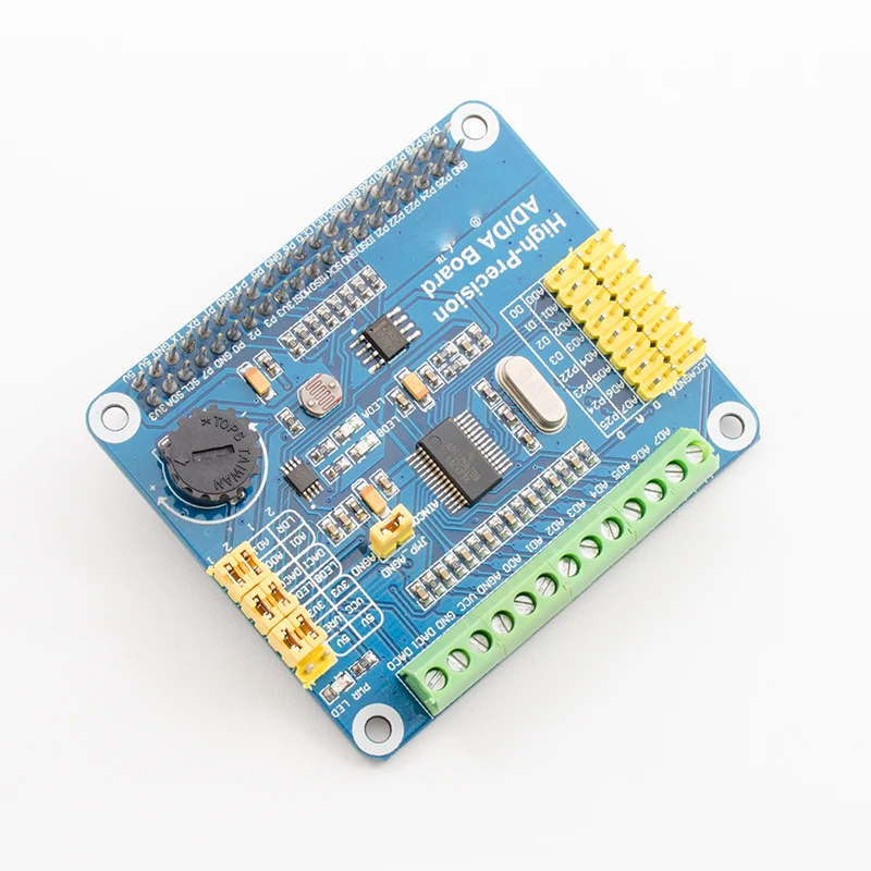 ADS1256 DAC8552 Высокая точность AD/DA Плата расширения цифрового модуля для Raspberry Pi A +/B +/2B