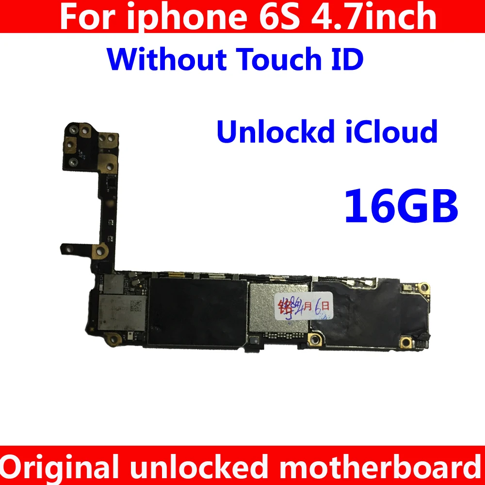 

Оригинальная материнская плата без touch ID для iphone 6 S 6 S разблокированная 16 Гб IOS системная логическая плата хорошая работа материнская плата ч...